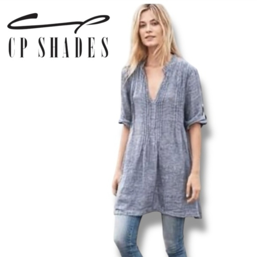 Cp Shades Regina purple cotton tunic XS